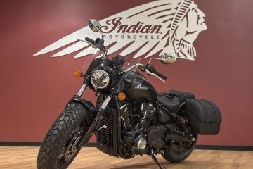 Indian Super Scout Black Smoke with Graphics